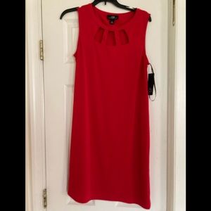 Red sleeveless dress nwt